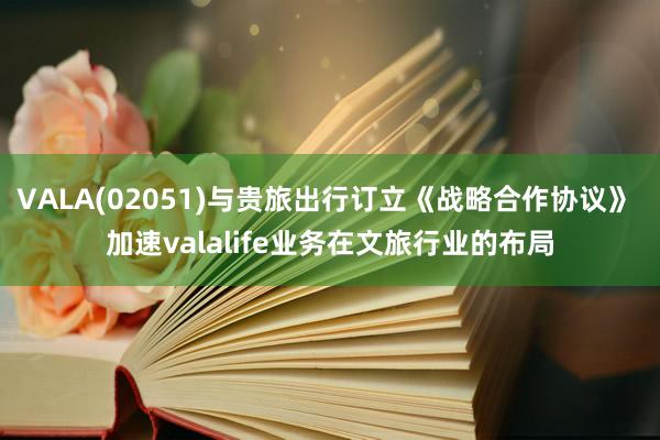VALA(02051)与贵旅出行订立《战略合作协议》 加速valalife业务在文旅行业的布局