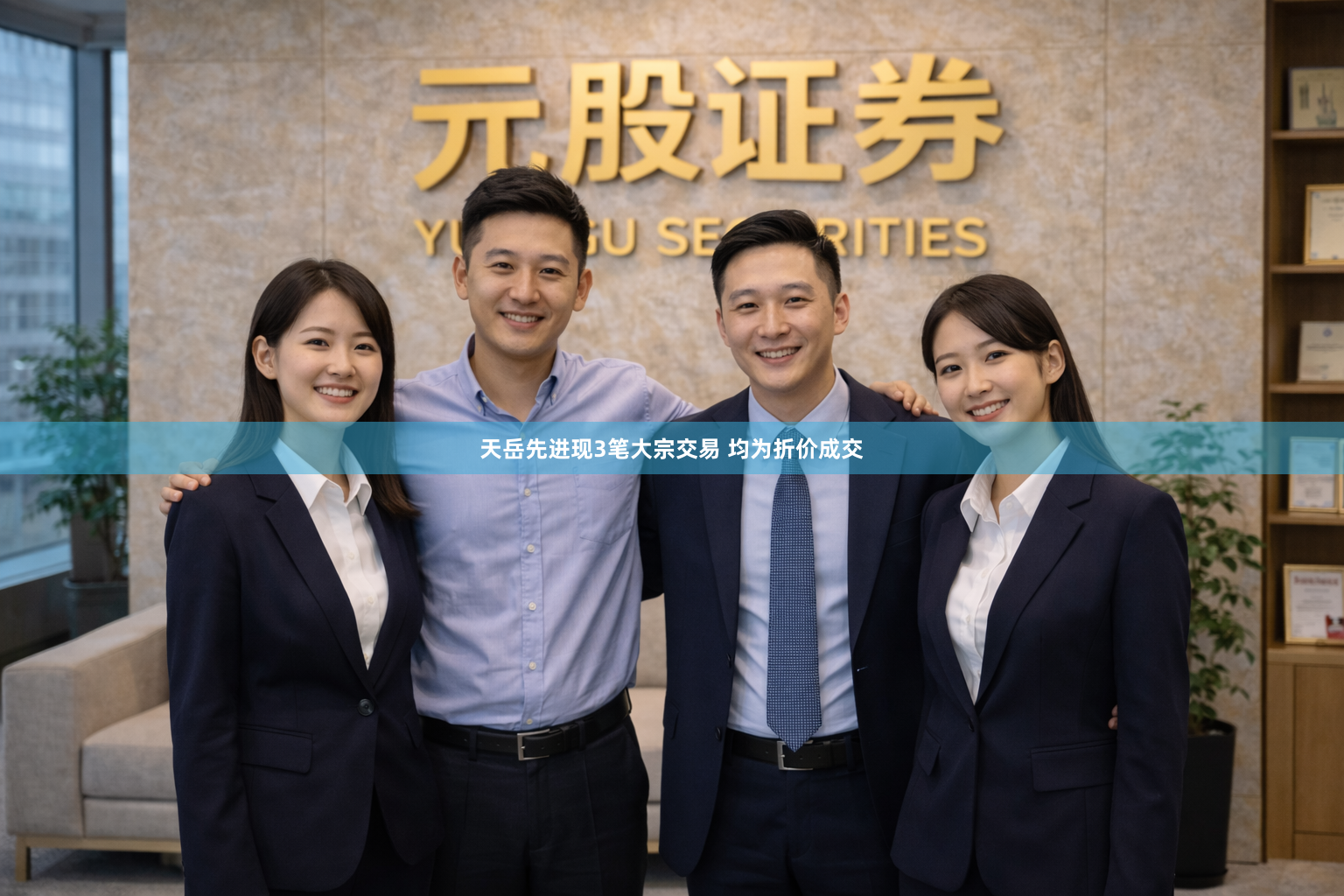 天岳先进现3笔大宗交易 均为折价成交